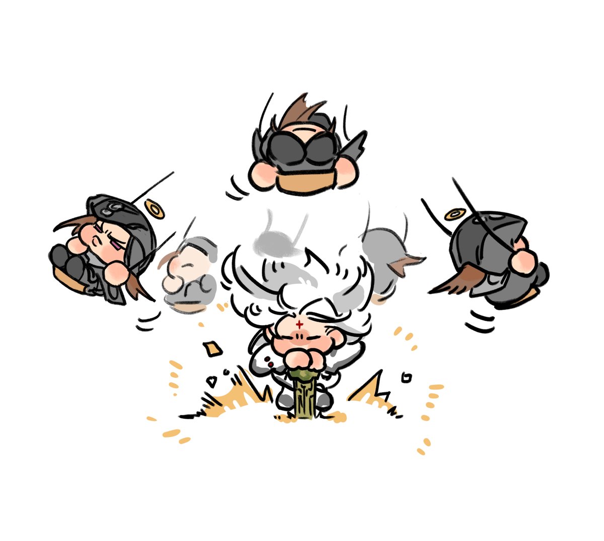 _sekitan_'s tweet photo. 十个玄狐荡秋千 https://t.co/IizMixiE7o