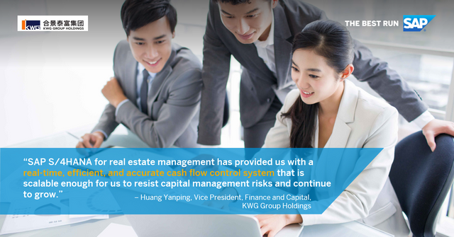 Launching a comprehensive digital transformation to build a better digital platform and establish intuitive cash flow management processes. Learn more about SAP #S4HANA and why customers like KWG Group chose SAP. bit.ly/2NlbSij