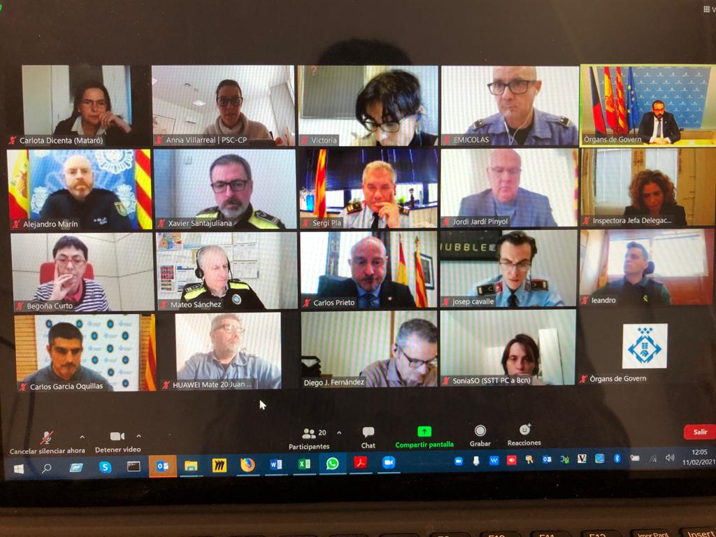 Celebrem la Junta Local de Seguretat:

📄Aprovem el nou Pla de Seguretat Local <a href="/matarocat/">Ajuntament de Mataró</a>.

🚓Baixen els fets delictius més d’un 18% i augmenten les detencions policials un 6,5% <a href="/mossos/">Mossos</a>.

👮‍♀️Augmenten les operacions conjuntes i els seus resultats <a href="/policia/">Policía Nacional</a>, <a href="/guardiacivil/">Guardia Civil</a>.