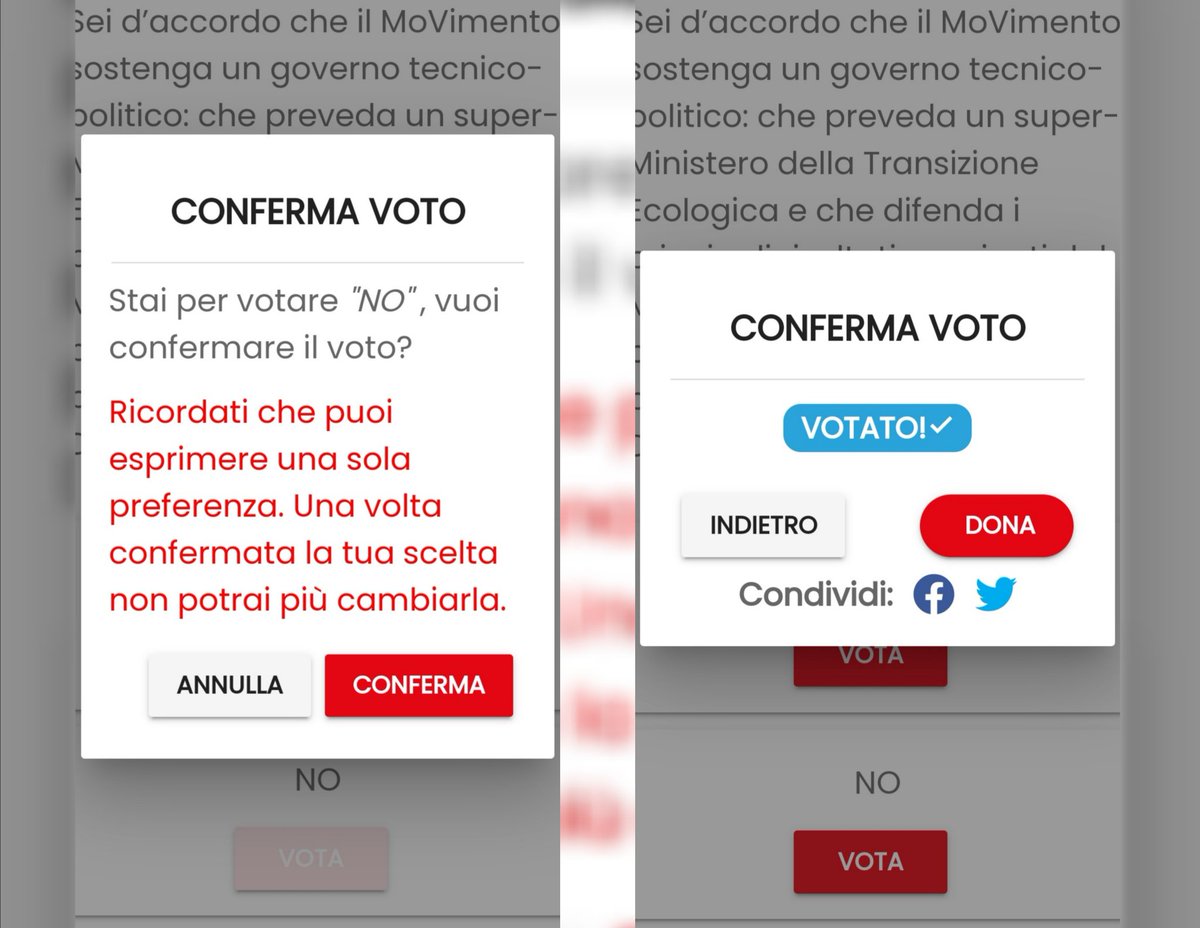 Con questo voto proteggiamo i valori dei 5stelle e degli italiani.
#IoVotoNO