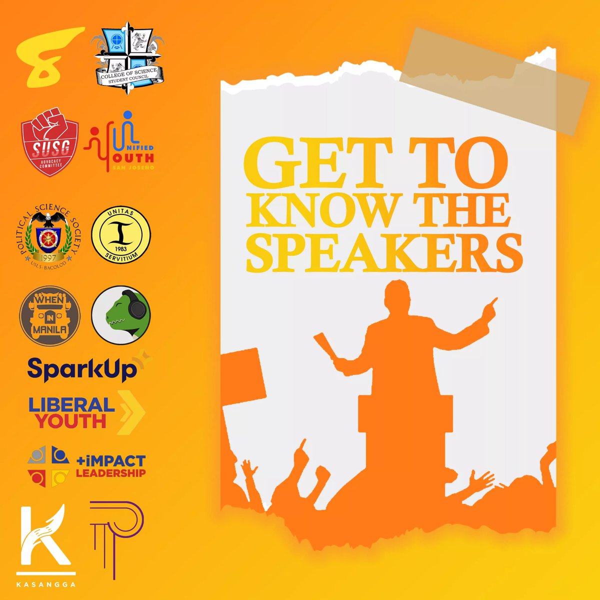 UAPKASANGGA's tweet photo. Get to know Kamalayan's speakers!

Kamalayan is a conference livestreamed on Facebook with Mayor Jerry Treñas, Iloilo City's leader, and Atty. Chel Diokno, a human rights lawyer to talk about leadership, service, and youth participation.

#ServiceInAdversity
#Kamalayan2021 https://t.co/3alhgu5nMc
