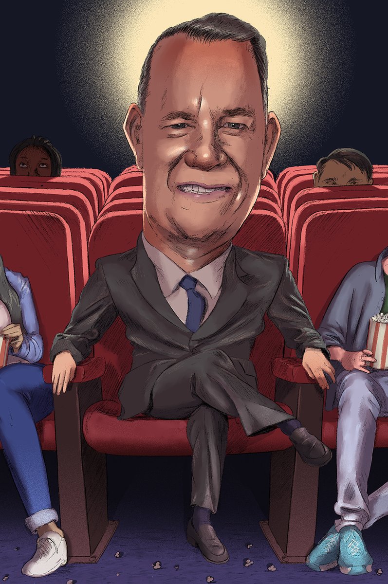 illosausage's tweet image. Is Tom Hanks ever gonna stop playing good guys? #illustration #portrait #film