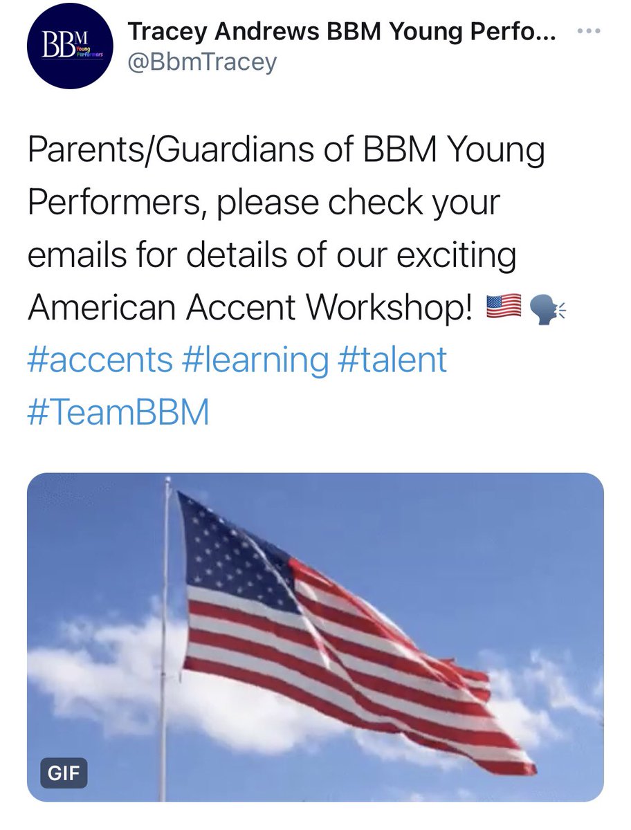 🇺🇸Looking forward to our American Accent week 1 class tomorrow with accent coach @ryanogrady19 - if you have booked a place &amp; haven’t yet paid, please do so now! If you have paid but not received the link please let me know! Couple of places available if anyone else interested?