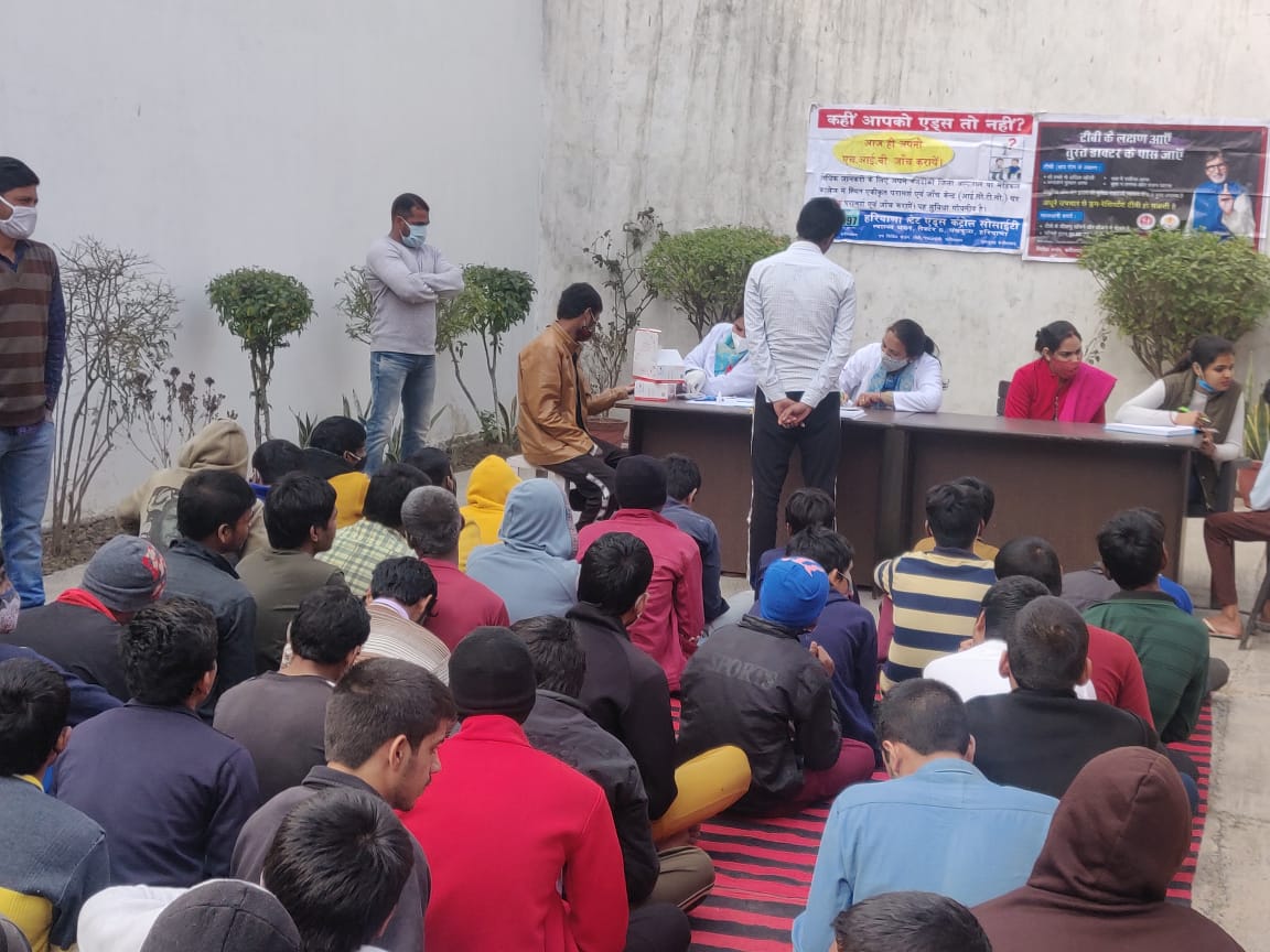 haryana_sacs's tweet photo. Awareness Cum testing camp on HIV/AIDS at Observation Home NIT-5 faridabad under Mainstreaming on dated 09-02-2021.
Total counselling- 80
Total testing- 68 #KnowAIDS #HIVAwarenes #BeAwareTakeCare #CheckKiyaKya https://t.co/w5dOHTU8jn