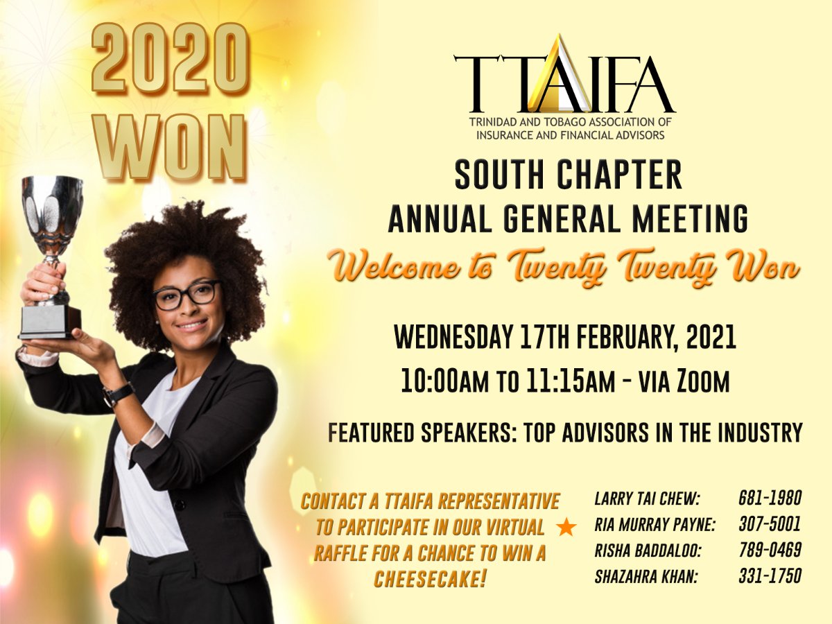 ttaifa's tweet photo. TTAIFA South Chapter - Annual General Meeting 2021 - https://t.co/08F18ZHQdP https://t.co/XiuCVCGuzJ