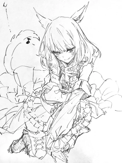 ゴスロリ衣装なミコッテ 