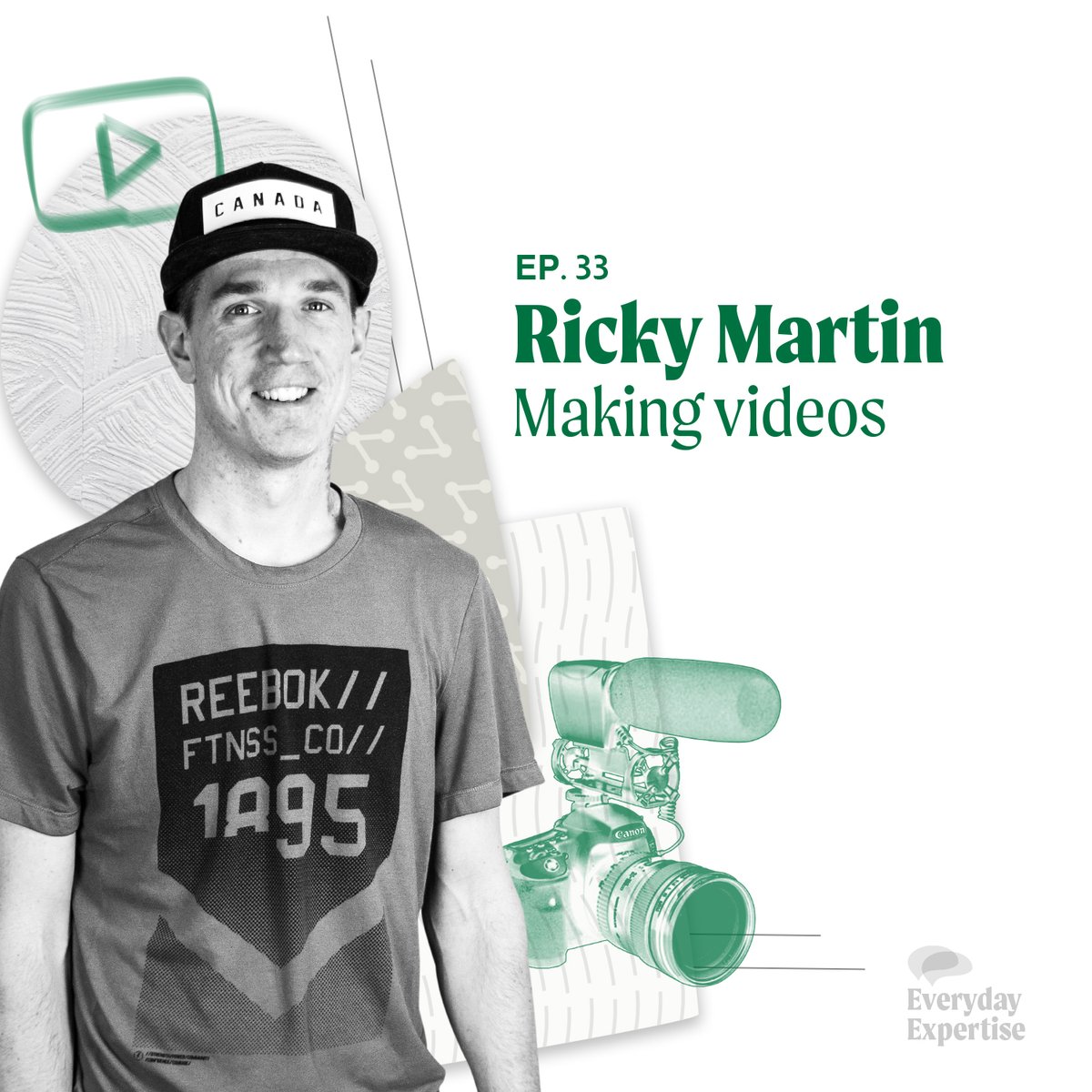 Look for episode 33 of the Everyday Expertise Podcast tomorrow. Ricky Martin makes his third appearance and talks about his video hobby. #videos #creator #hobby #podcast