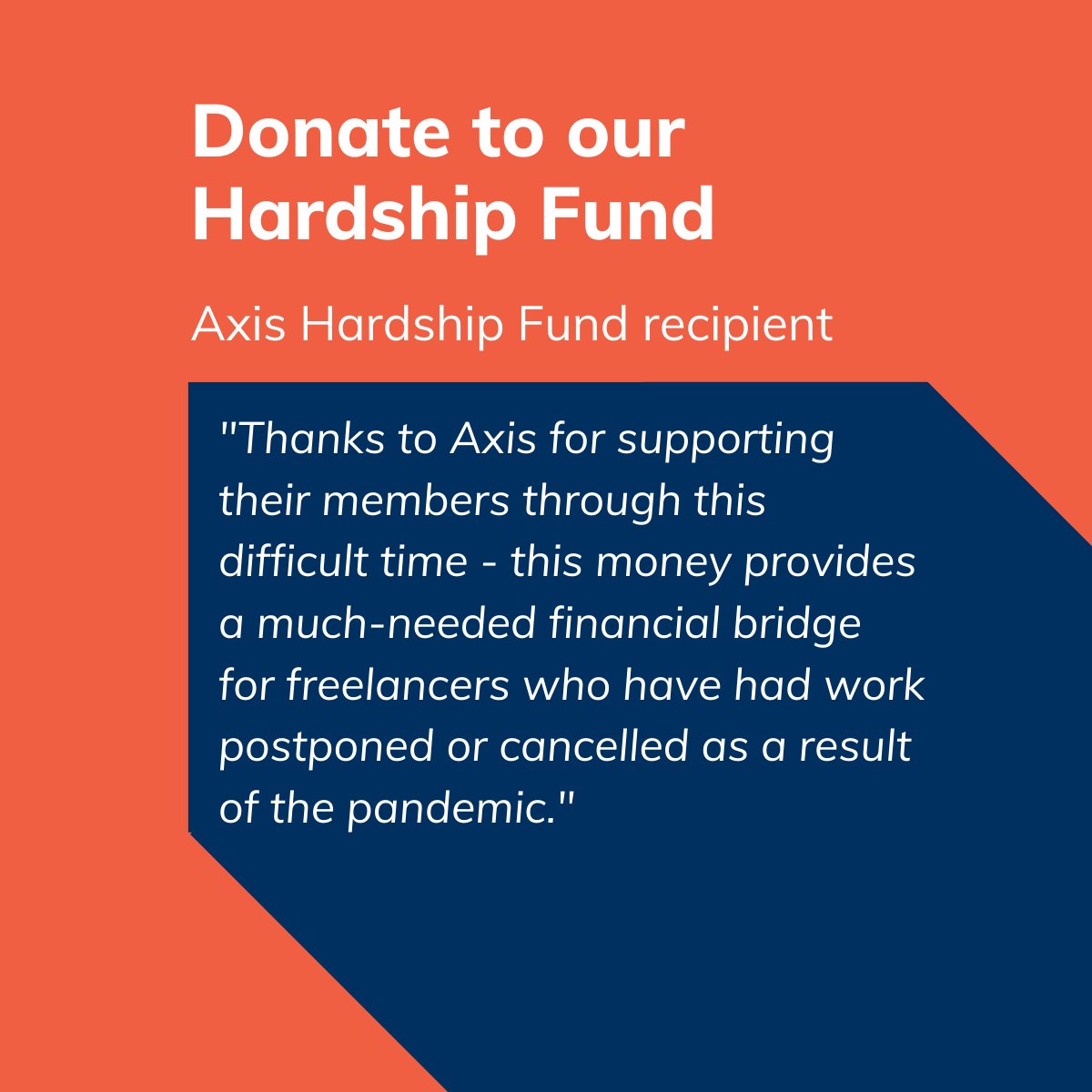 axisweb's tweet photo. People within the arts community are struggling due to events and work being postponed or cancelled. The #AxisHardshipFund provides #artists and #creativepractitioners a financial bridge. Please donate what you can so that we can support more people: https://t.co/mD9R4tWpeW https://t.co/dF8PQu2nTs