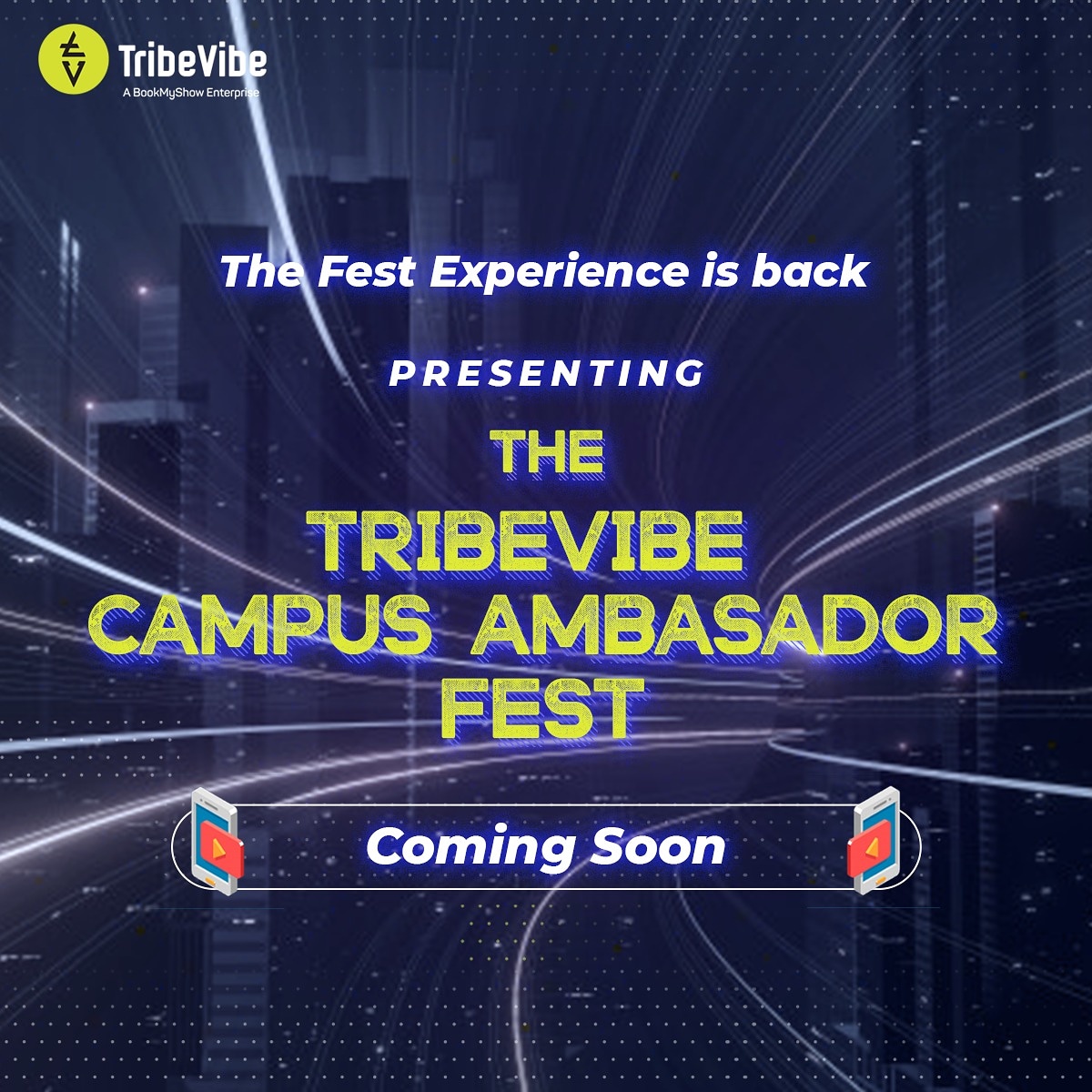 TribeVibeLive's tweet photo. We are all set to present you the ultimate fest experience this season. 🔥
Stay tuned and watch the space as we drop in the fun soon. 🥳
#TribeVibeLive #TribeVibe #TribeVibeCampusAmbassadorFest #CampusAmbassador #Pandemic #FestExperience #ThursdayTribe #WeekdayMotivation https://t.co/7zPeEB400b