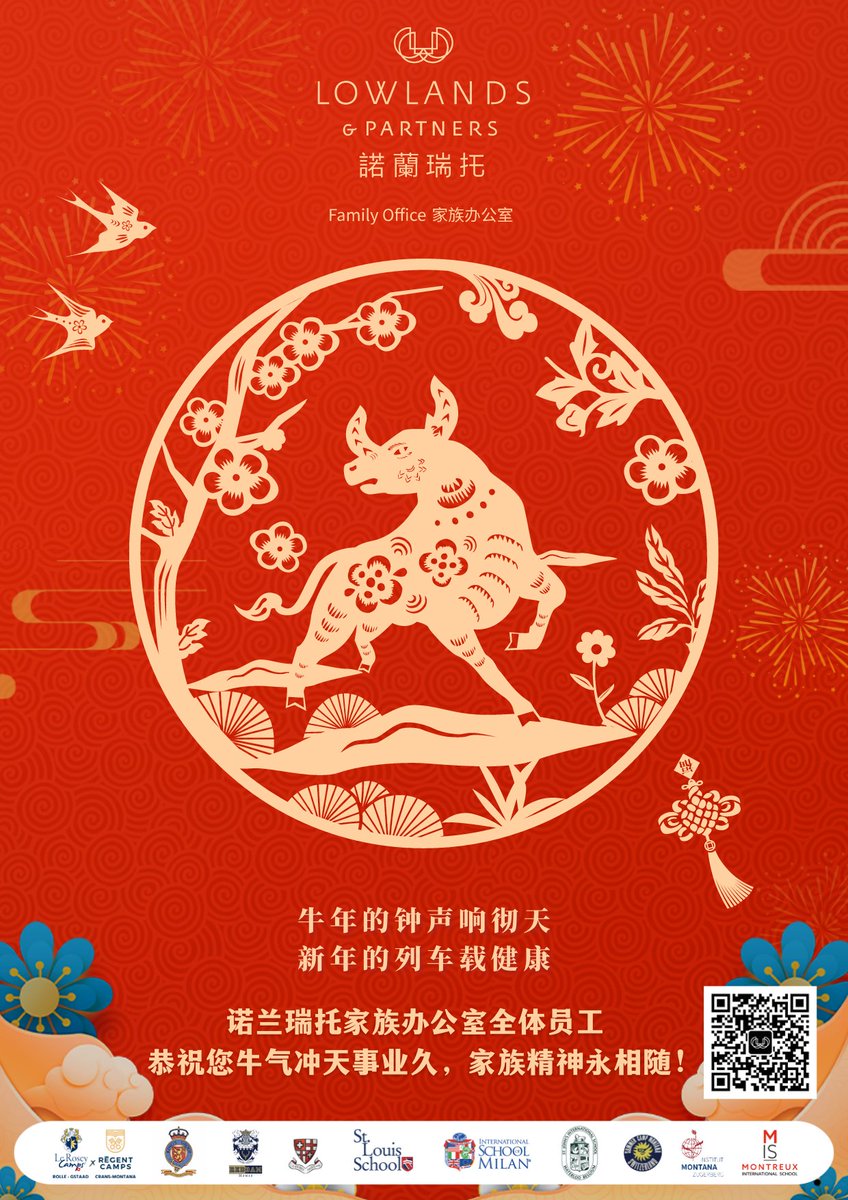 selinameng's tweet photo. 诺兰瑞托家族办公室携手欧洲教育合作伙伴给大家拜年，祝牛年快乐 牛转乾坤！ Together with some of our School partners in Europe wish everyone happy Chinese New Year! https://t.co/BtMN2Ik1KH