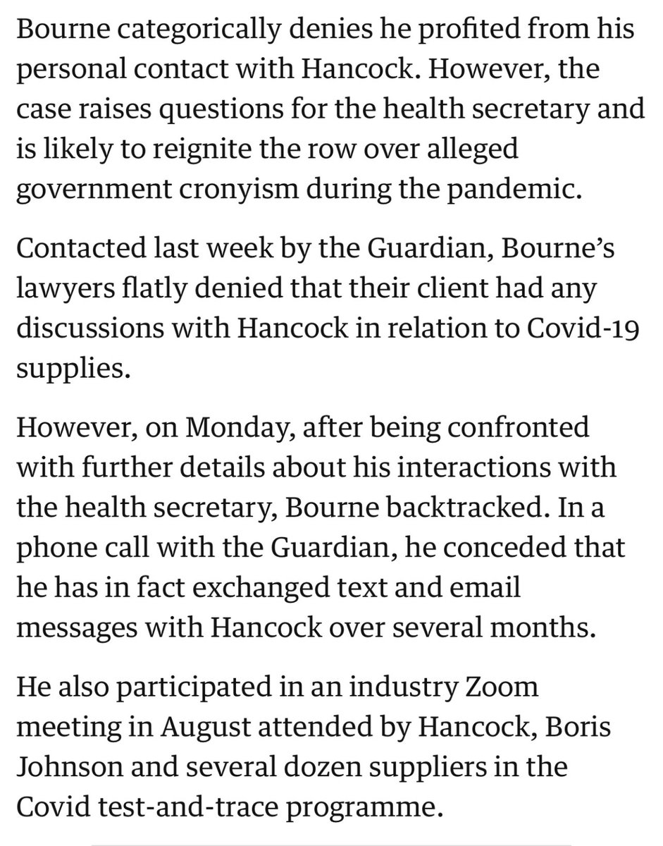 So is this an isolated case? Sadly, no. Here’s more from the guardian showing how more close acquaintances of Hancock won govt contracts through seemingly dubious circumstances. In this case, they made plastic cups as a speciality, yet they won a govt PPE contract...