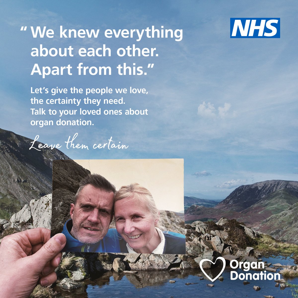 Mid Yorkshire Teaching NHS Trust (@midyorkshirenhs) on Twitter photo Families will always be involved before organ donation goes ahead. Talking to your loved ones can give them the certainty they need to support your decision at a difficult time.
Find out more: <a href="/NHSOrganDonor/">NHS Organ Donationππ«π«</a>
#LeaveThemCertain #OrganDonation #NHS #MidYorksNHS Families will always be involved before organ donation goes ahead. Talking to your loved ones can give them the certainty they need to support your decision at a difficult time.
Find out more: <a href="/NHSOrganDonor/">NHS Organ Donationππ«π«</a>
#LeaveThemCertain #OrganDonation #NHS #MidYorksNHS