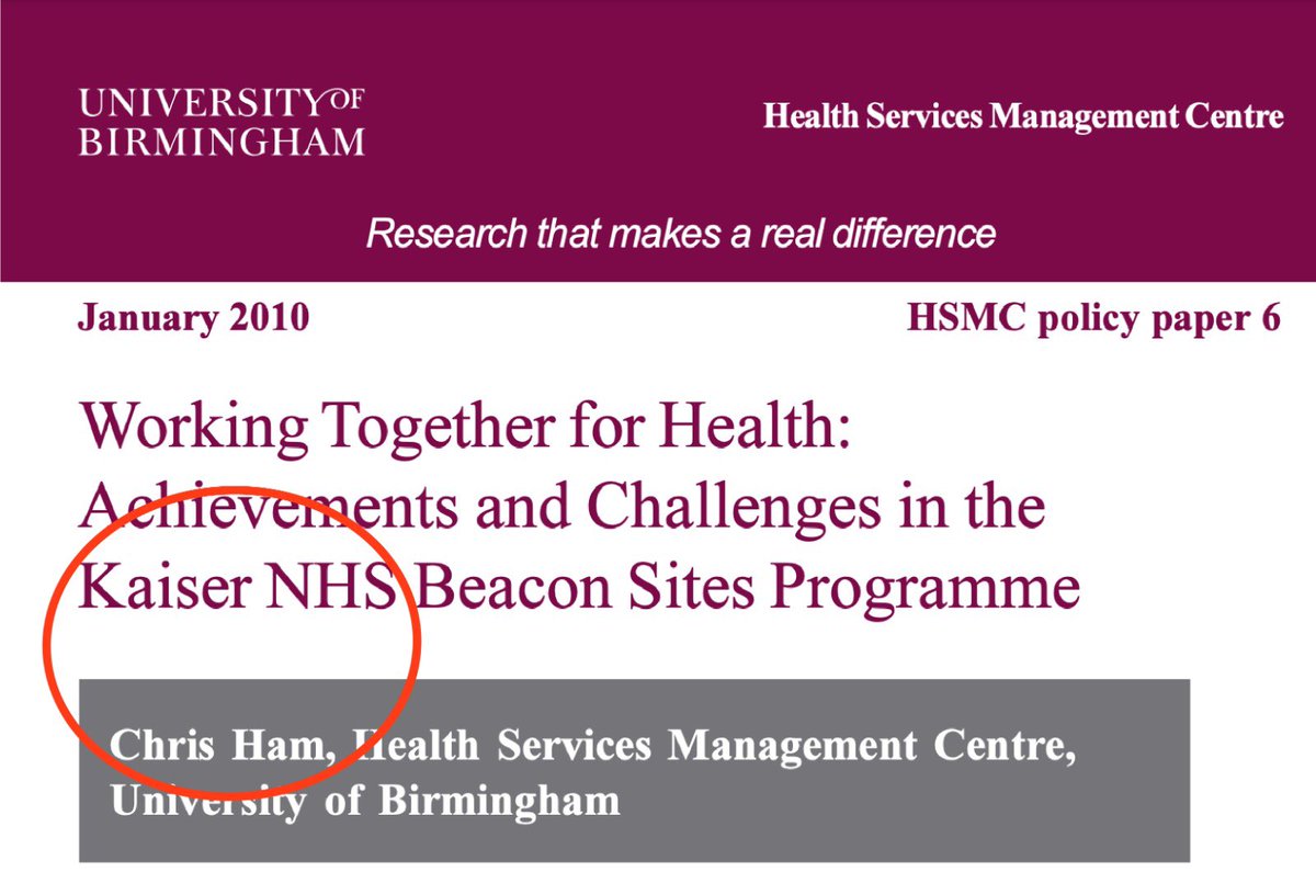 This new system is your project too isn’t it? One you’ve pushed for years with your chums UnitedHealth & Kaiser Permanente, making you the enemy of the overwhelming number of people who don’t want US involvement, don’t want to lose their hospitals, don’t want the private sector.  https://twitter.com/profchrisham/status/1359787737667297281