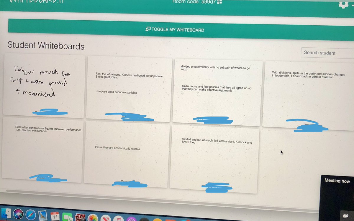 sandhighhistory's tweet image. More whiteboard fun with Y13 today - is Miss Bell just a little bit obsessed? Possibly. #Labourrealignment #modernhistory #modernmethods