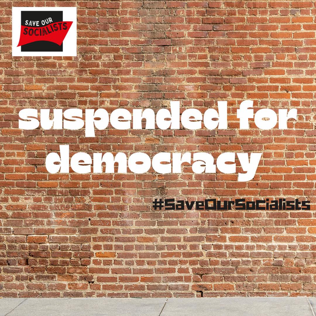 #SaveOurSocialists @savesocialists @UKLabour reinstate the suspended officers now