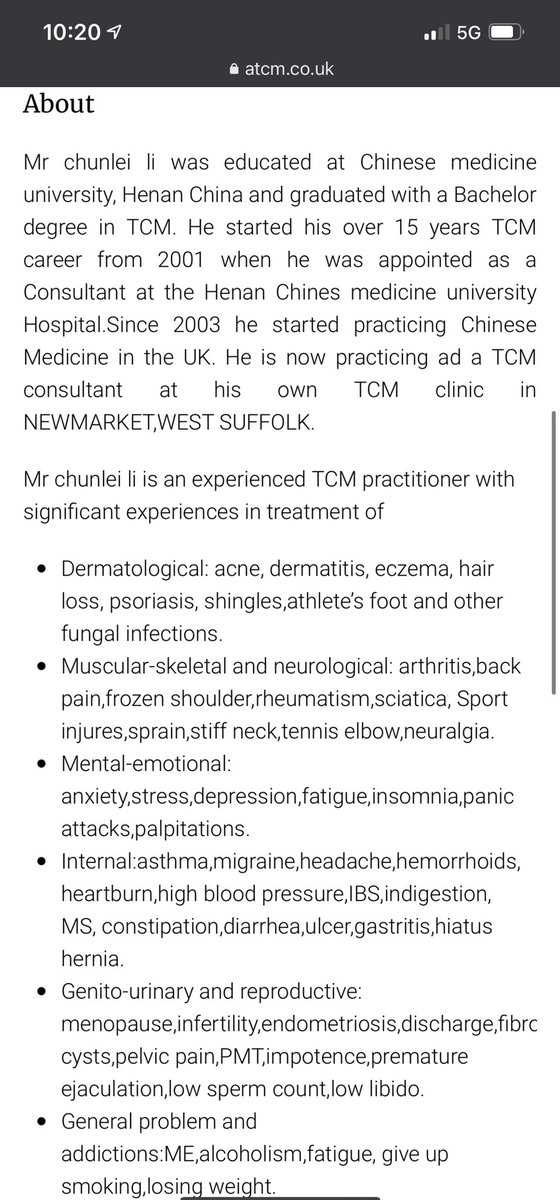 So who is Chunlei Li and how did he win a £14.4m PPE contract as a subject matter expert after 3.5months of operations?Not surprisingly, very little is found of him on the net, except for this. He’s a specialist in Chinese medicine. Not a subject matter expert in PPE.