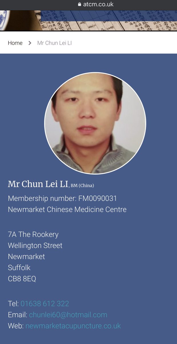 So who is Chunlei Li and how did he win a £14.4m PPE contract as a subject matter expert after 3.5months of operations?Not surprisingly, very little is found of him on the net, except for this. He’s a specialist in Chinese medicine. Not a subject matter expert in PPE.