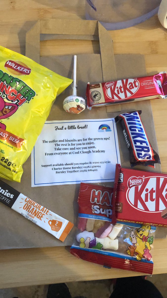 When you get home from shopping to this little treat on the doorstep 🙂really put a smile on our faces Thank-you Coal Clough Academy 😊