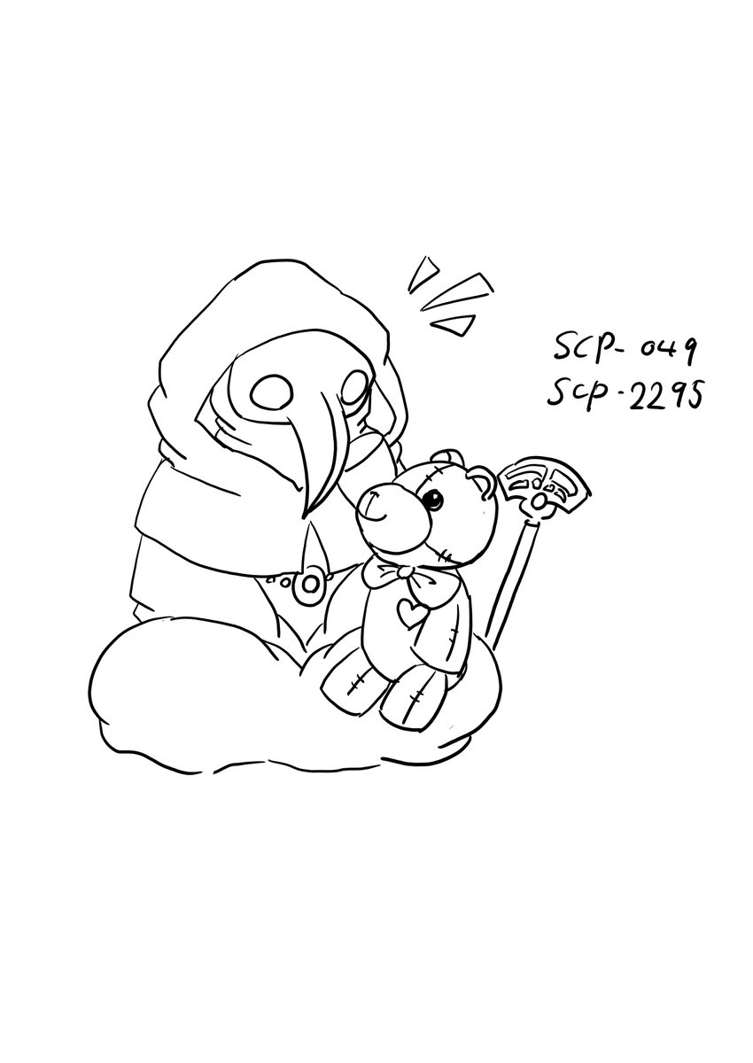 RYUandONIHIME's tweet photo. 落書き「SCP」
SCPの絵を描いてみました。
SCPの中でお気に入りの一つが「SCP-040-jp」です。

ねこはいます。
よろしくおねがいします。
https://t.co/13K3Ekohcd
#SCP #SCP040JP #SCP529 #SCP049 #SCP2295 #擬人化 https://t.co/F5WBSk0iCy