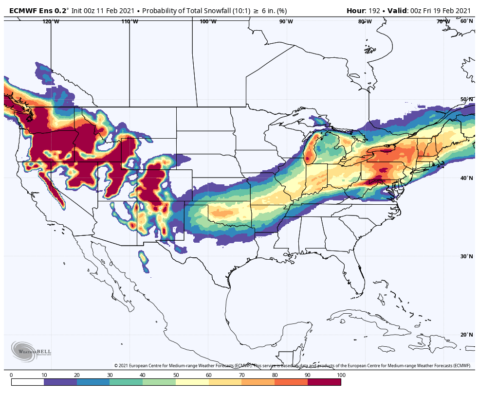 snodgrss's tweet photo. Ag Forecast for Feb 11, 2021

https://t.co/QryAFWV4QT (NA)
https://t.co/bzJUIz0j3Y (SA)

Video Highlights:
US Snowpack
Impacts of Arctic Air - Wheat/Livestock⬇️
Ice Storm Analysis⬇️
Multiple Winter Storms⬇️
End of Month Moderation https://t.co/0wMw7dQVBp