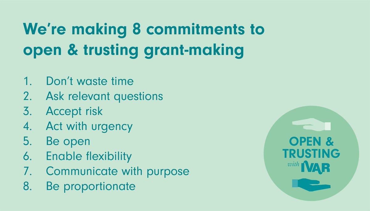 We’ve joined 50 #FlexibleFunders who are committed to open and trusting grantmaking with @IVAR_UK & @LondonFunders. Find out more and join our community of practice 🙌 ➡️bit.ly/3q41IRR