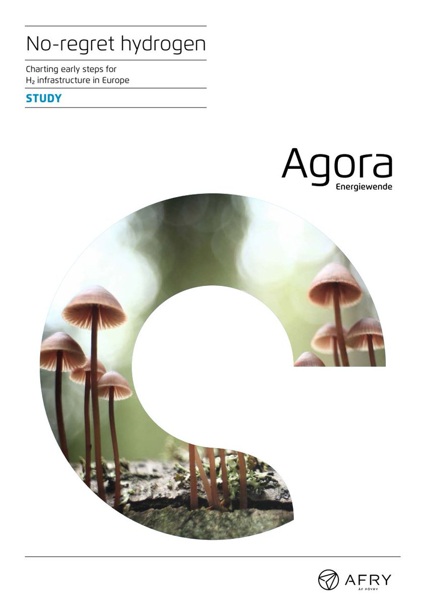 No-regret  #hydrogen: Charting early steps for H₂ infrastructure in Europe.Summary of conclusions of a new study by  @AgoraEW  @AFRY_global  @Ma_Deutsch  @gnievchenko (1/17)  https://www.agora-energiewende.de/en/publications/no-regret-hydrogen