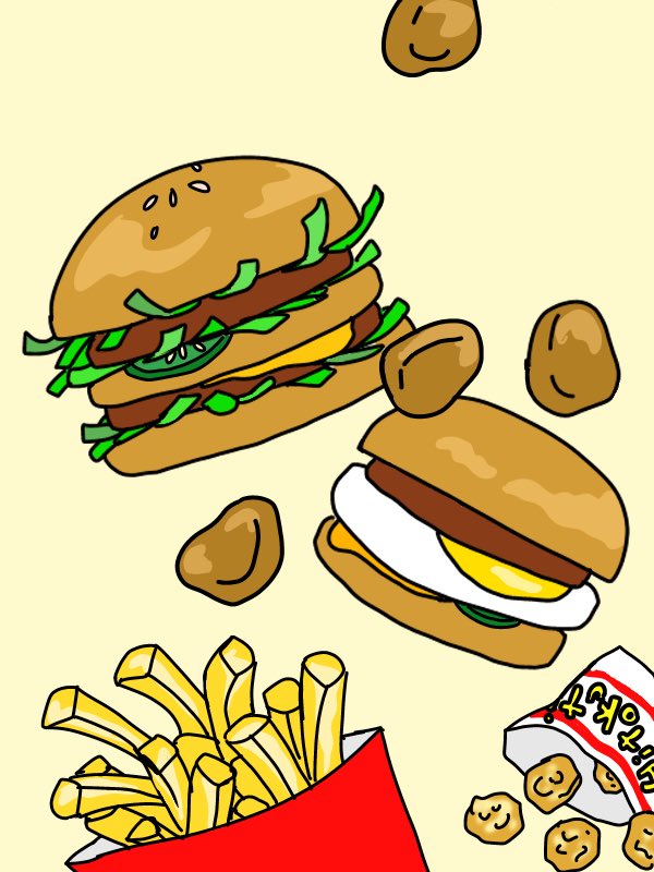 Nkk3challenge Di Twitter 今日のご飯 マクドナルド イラスト ハンバーガー らくがき 影は入れずにハイライトだけ イラスト ミケ Nkk3challenge Di Twitter 今日のご飯 マクドナルド イラスト ハンバーガー らくがき 影は入れずにハイライトだけ イラスト ミケ