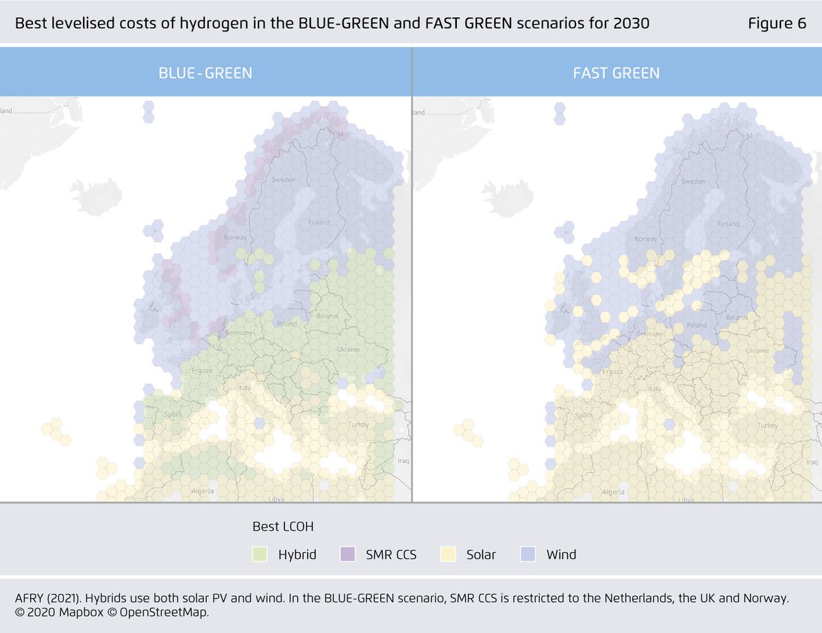 Taking into account asset lifecycles and political commitments in the BLUE-GREEN scenario, fossil-based hydrogen with carbon capture will remain a viable investment until the 2030s. However, … (10/17)