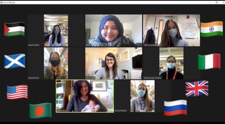 HuangLabICR's tweet photo. Happy International Day of Women and Girls in Science!

Celebrating the amazing women in our lab, who inspire us through sharing their knowledge and expertise. Even a pandemic can't stop us from lifting each other up!

Also, spot our newest, cutest scientist!

#MemorableMentors https://t.co/5vtEf2lVUE