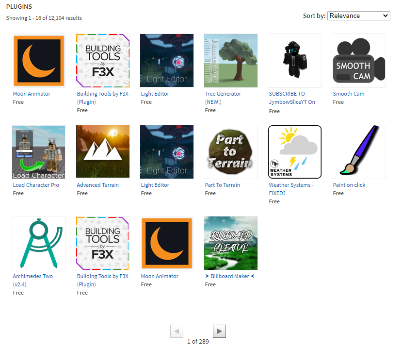 roblox plugins catalog