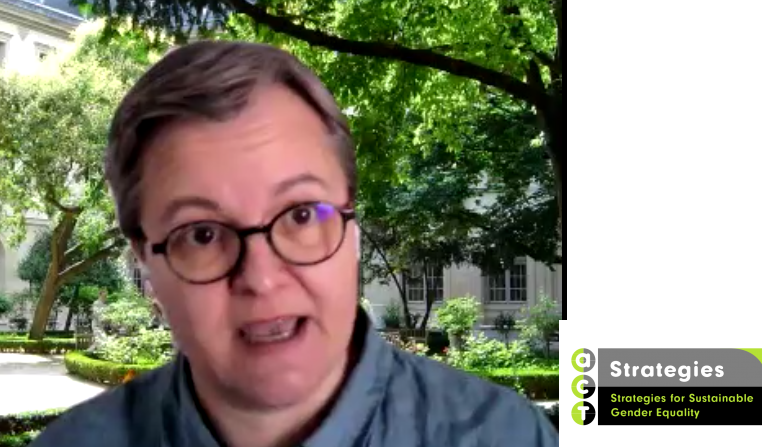 ACTonGender's tweet photo. .@AnneSoGodfroy from @CNRS presents the work of the @ActOnStrategies #ComunityOfPractice, building strategies for sustainable #GenderEquality in #HigherEducation and #research.
Know more: https://t.co/2bGvc0omoG
#ACTonGender #ACTonStrategies https://t.co/KLhUzP59hk