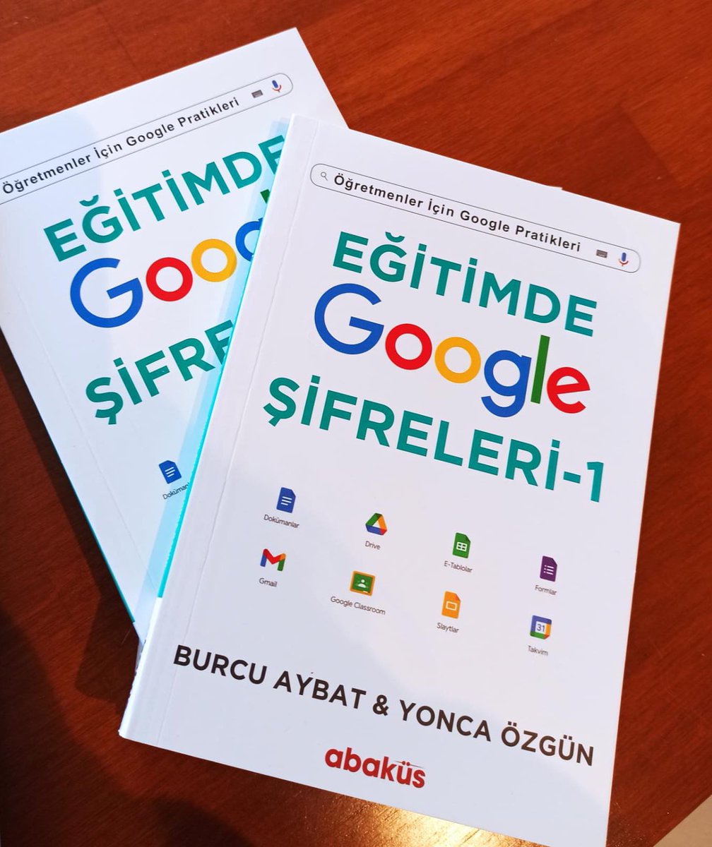 burcuaybat's tweet photo. Yeni kitabımız Eğitimde Google Şifreleri-1 çıktı. 🎉 Öğretmenlere faydalı olacak ipuçları ve uygulama örnekleriyle Google araçlarını yakından tanıyacaksınız. @ynczgn #eğitimdegoogleşifreleri #uzaktaneğitim https://t.co/rNdw79GW6r