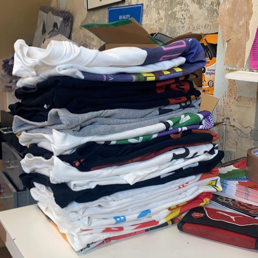 AccidentalP's tweet photo. We have a load of #AccidentalPartridge samples, in a random array of sizes. 

To be in with a chance of winning a free T-shirt all you have to do is...

1) RT this tweet
2) Follow us
3) Tag two mates below https://t.co/dKbhMYRA6W