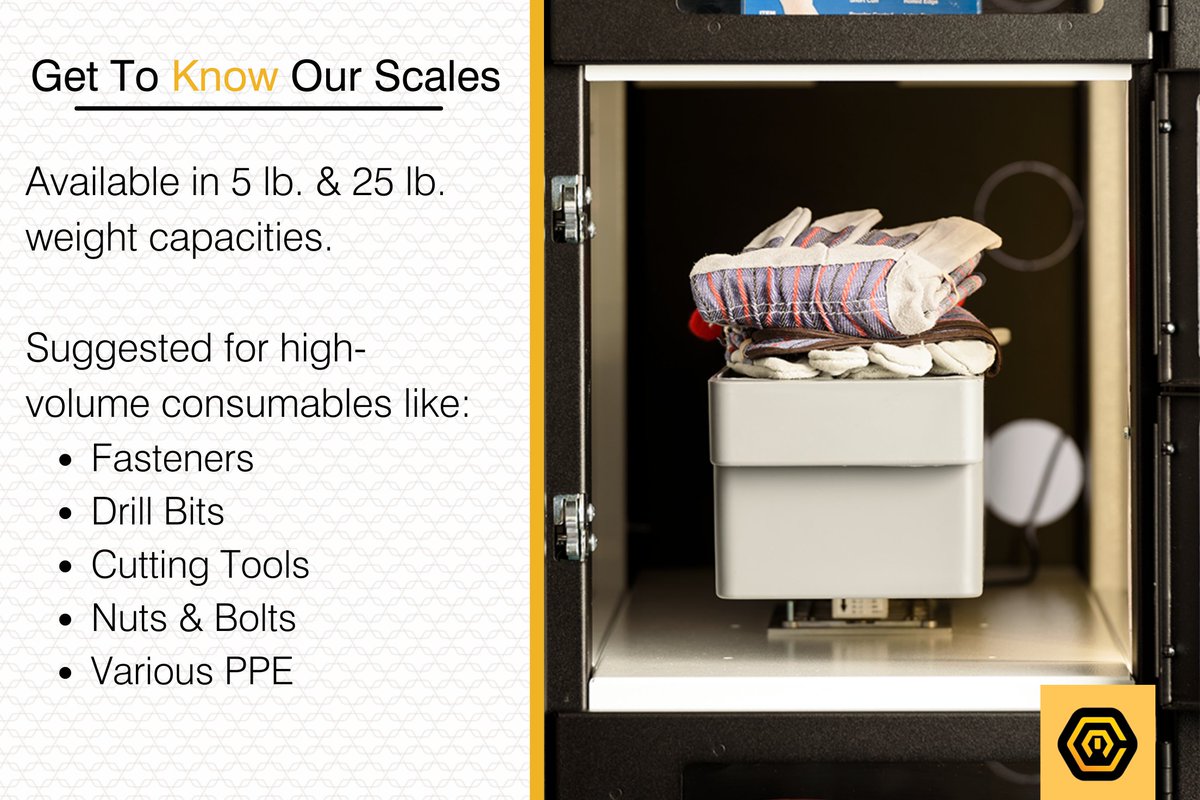 Take a closer look at the scales inside our updated ProLock with Scales! 
Our scales are available in a 5 lb. &amp; 25 lb. weight capacity, &amp; are a great way to manage high-volume consumables. Learn more here bit.ly/2LiQYQk #ProLock #IndustrialVending #Vending