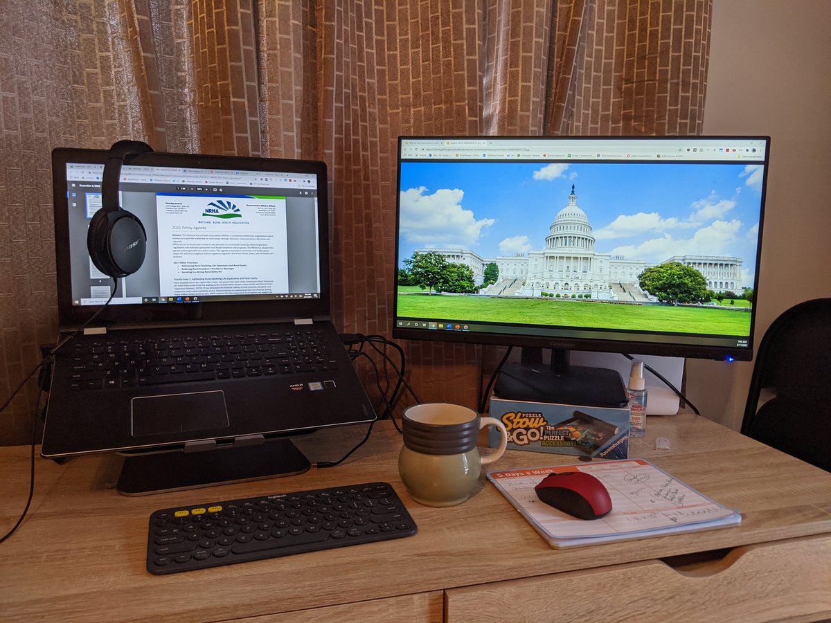 rurallyAli's tweet photo. My view is Capitol Hill this morning. (Not the typical NRHA Advocacy Day)
#ruralhealth #PI2021 https://t.co/WGbBTroqqn