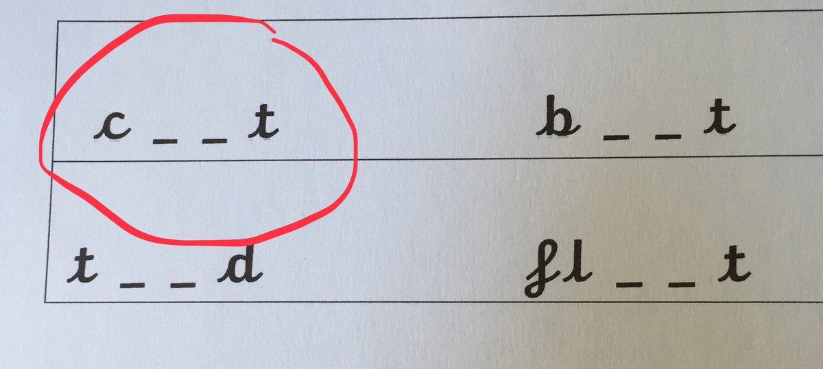 Not sure I’m cut out for home schooling. Took me ages to think of an appropriate word.