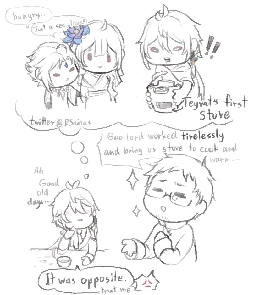 Episode 3 of the "How Morax accidentally invented this and that" : God of Stove
feat. Guizhong and Xiao

#原神 #GenshinImpact #Zhongli
P.s. Can't believe I continue this
P.s.2 also little xiao is cute 