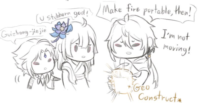 Episode 3 of the "How Morax accidentally invented this and that" : God of Stove
feat. Guizhong and Xiao

#原神 #GenshinImpact #Zhongli
P.s. Can't believe I continue this
P.s.2 also little xiao is cute 