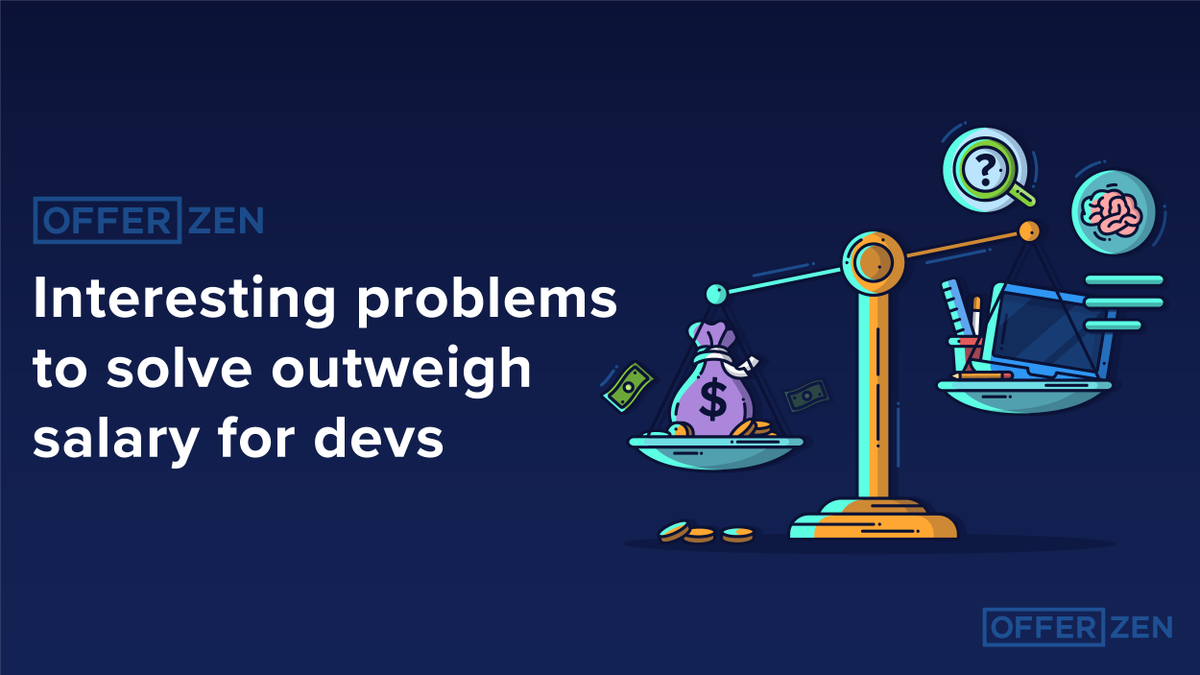 OfferZen's tweet photo. Did you know that working on challenging projects is more important to devs than the salary they earn? ๐ค We've got loads more insights like this on developer careers in our latest #DevNationReport so check it out here: https://t.co/eFQ2QoM4QJ https://t.co/mPw3WBDeek