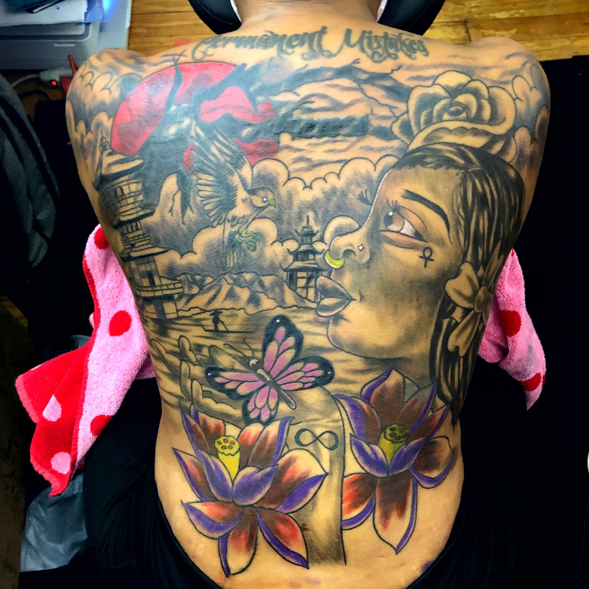 HustleManRiem's tweet photo. WHOLE BACK + COVER-UP‼️🤯🔥💉 #3Sessions #CustomMade #Freestyle #UptownArtandSupplyCo.®🎨 https://t.co/gKCMym1FxL
