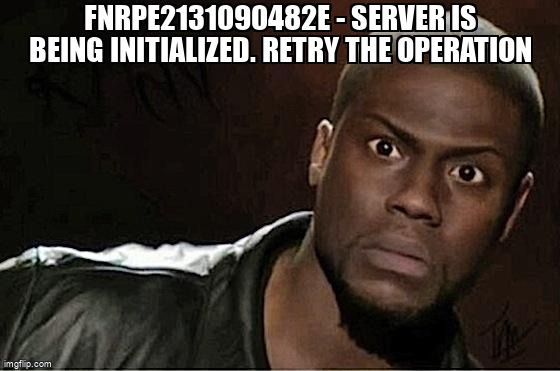 overflow_meme's tweet image. FNRPE2131090482E - Server is being initialized. Retry the operation stackoverflow.com/questions/6615… #filenetcontentengine #filenet #filenetworkplace #filenetprocessengine #filenetp8