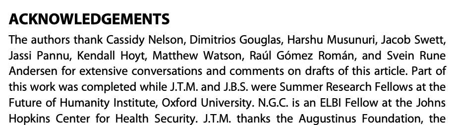 Finally, a huge thanks to everyone who provided feedback and guidance throughout our research process, especially our colleagues at  @FHIOxford and  @CEPIVaccines!