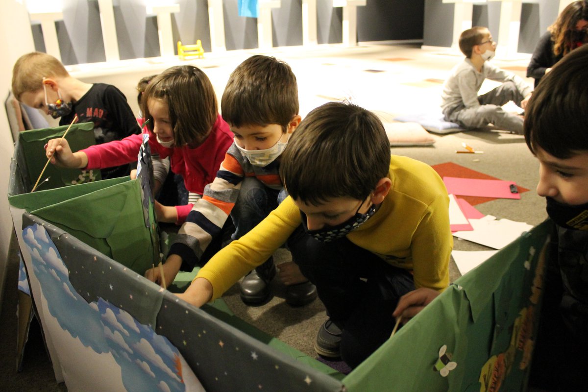 WCMsarajevo's tweet photo. THREAD 👇 During the #WCMBirthdayWeek over 250 people visited our Museum! 

Throughout the week, many of our young visitors engaged in making birthday cards for us, but over the weekend even more of them took part in WCM's workshops: We watched a paper theater version of... 1/4 https://t.co/W4NKPx3nJ5