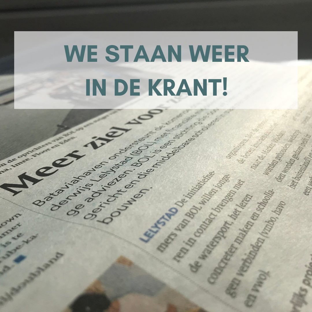 bootonderwijslelystad tweet media