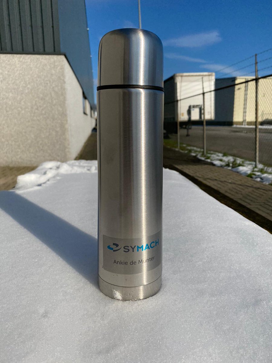 Some time ago, we gave all team members a stainless steel coffee thermos. With the cold weather we’re having a nice hot chocolate might be better suited.
Stay warm, stay healthy!
#palletizer #packagingmachines #StayWarm #StaySafe