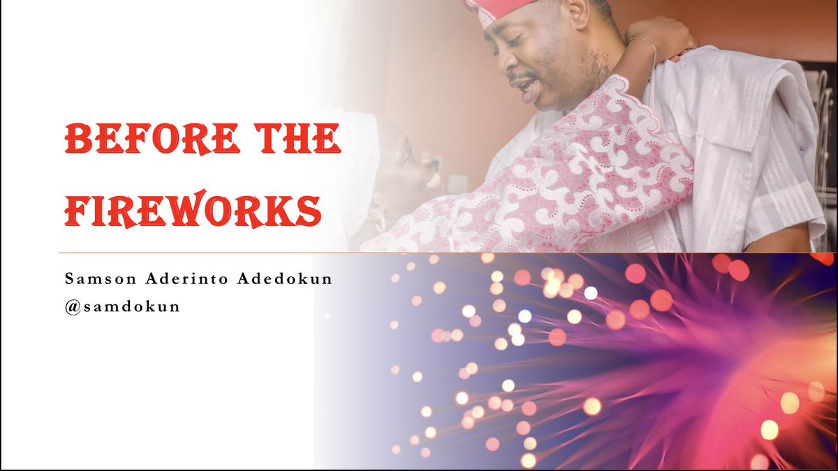 It's another Valentine's season. The promos are out. Some are planning special proposals. Others are thinking of “shooting their shot.” But “BEFORE THE FIREWORKS,” you need to remember that God calls us to honor him at all times.  @NDBCVI  @Iremide  @Helijah_ m#@tim_kunat  @itsladeji