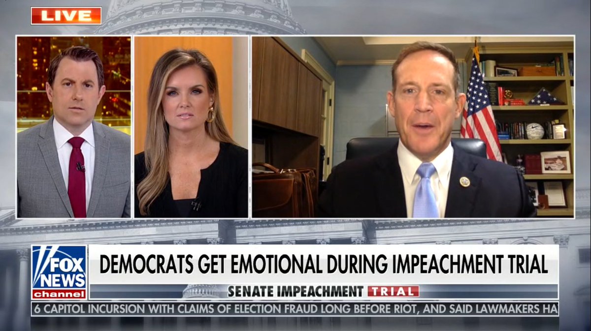 2/  @RepTedBudd (R–NC) thinks the House impeachment managers don't have a strong case and forgets that  Senate Republicans joined their Democratic colleagues to rule the trial is lawful and constitutional. https://twitter.com/FoxFriendsFirst/status/1359837109872447492?s=20