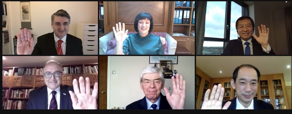asiamatters_biz's tweet photo. What a happy group of experts sharing their insight at our  🇯🇵webinar today. Sincere 🙏🏽to H.E. Paul Kavanagh @IrishEmbJapanEN, H.E. @mkitano22,  @AnneHeraty CEO @CplResources &amp; Tom Tanaka Chairman @SMBCAVIATION @injtokyo @IJCC_Tokyo @UCD_Japan @IDA_TOKYO @MullinSteve @Entirl https://t.co/h5gisBeG5B