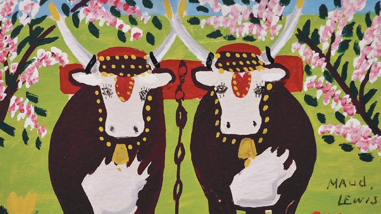 NS_CCTH's tweet image. On Feb. 12, people across the world will celebrate Lunar New Year and the start of "Year of the Ox".  In Chinese culture, ox symbolize joy and perseverance. NS Artist Maud Lewis is widely known for her paintings of oxen which, as in Chinese culture, represent joy. #LunarNewYear