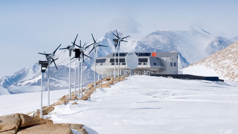 The Princess Elisabeth, a Belgian scientific station, is the first zero-emission (CO2-neutral) research station on Antarctica  http://www.antarcticstation.org/ 